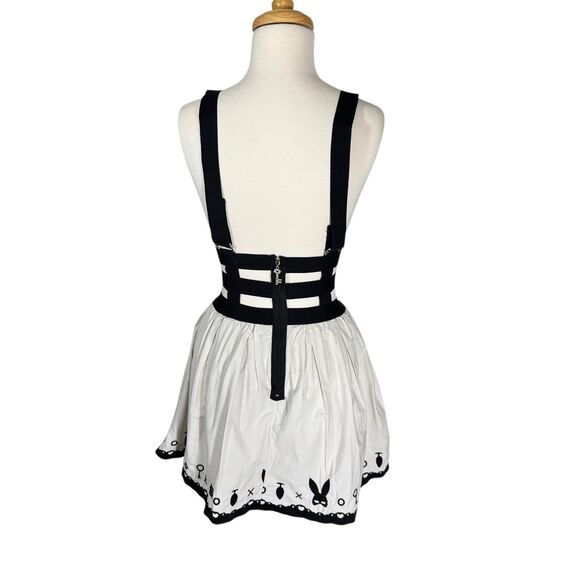 Little For Big Skirt W/ Harness White Darko Bad Bunny Cosplay Costume Sz XS - Picture 8 of 11